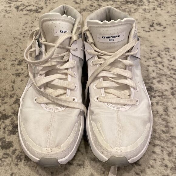 nike Kevin Durant NO 7 ct6707-991 size 10 in EUC white and grey in decent used - Picture 2 of 11